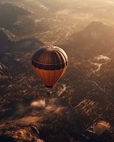 hot-air-balloon-flying-mountain